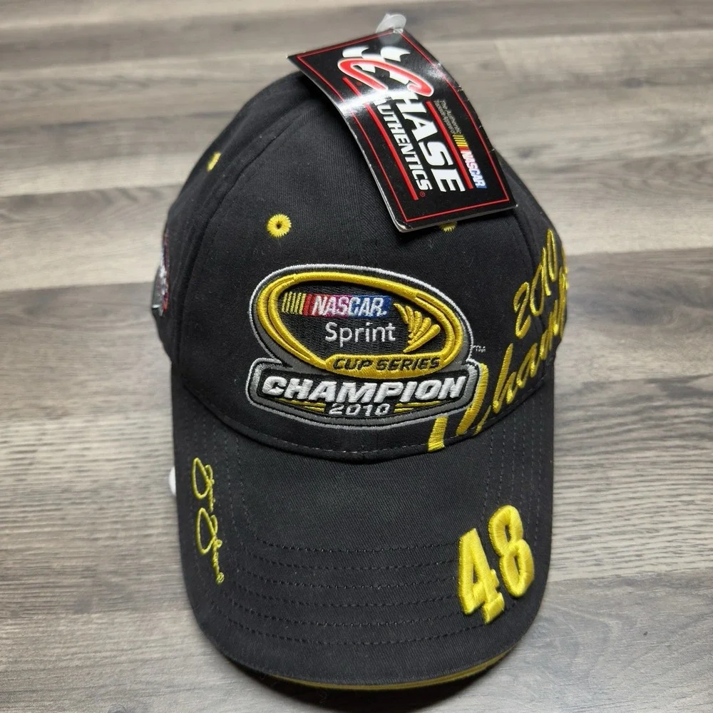 Nascar 2010 Champion Jimmie Johnson #48 Lowe's Racing Baseball Cap Hat New Read